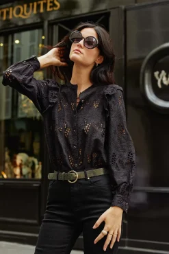 LA PETITE ÉTOILE Blouses & Chemisiers|Blouse Arsine Noir