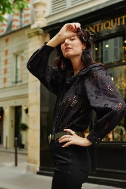 LA PETITE ÉTOILE Blouses & Chemisiers|Blouse Arsine Noir