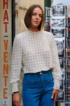 LA PETITE ÉTOILE Blouses & Chemisiers|Blouse Cosette Beige Naturel