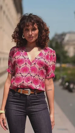 LA PETITE ÉTOILE Blouses & Chemisiers|Blouse Katarina Aztek