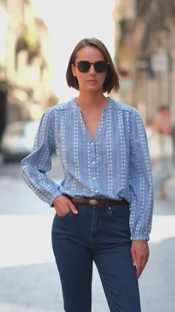LA PETITE ÉTOILE Blouses & Chemisiers|Blouse Kiera Bleu