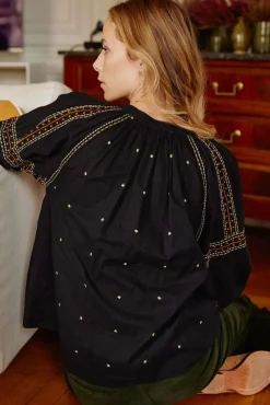 LA PETITE ÉTOILE Blouses & Chemisiers|Blouse Sloane Noir