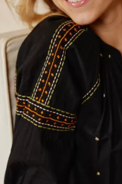 LA PETITE ÉTOILE Blouses & Chemisiers|Blouse Sloane Noir