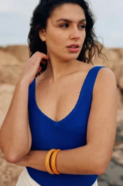 LA PETITE ÉTOILE Tops|Body Winona Bleu
