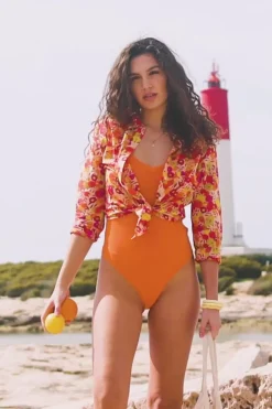 LA PETITE ÉTOILE Tops|Body Winona Orange