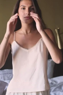 LA PETITE ÉTOILE Les Pyjamas|Caraco Et Shorty Set Botsy Champagne