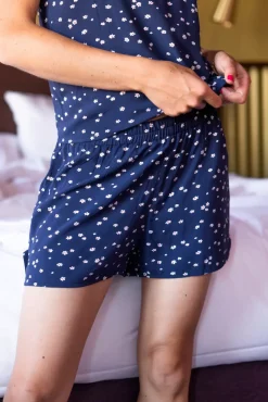LA PETITE ÉTOILE Les Pyjamas|Caraco Et Shorty Set Zia Fleurette
