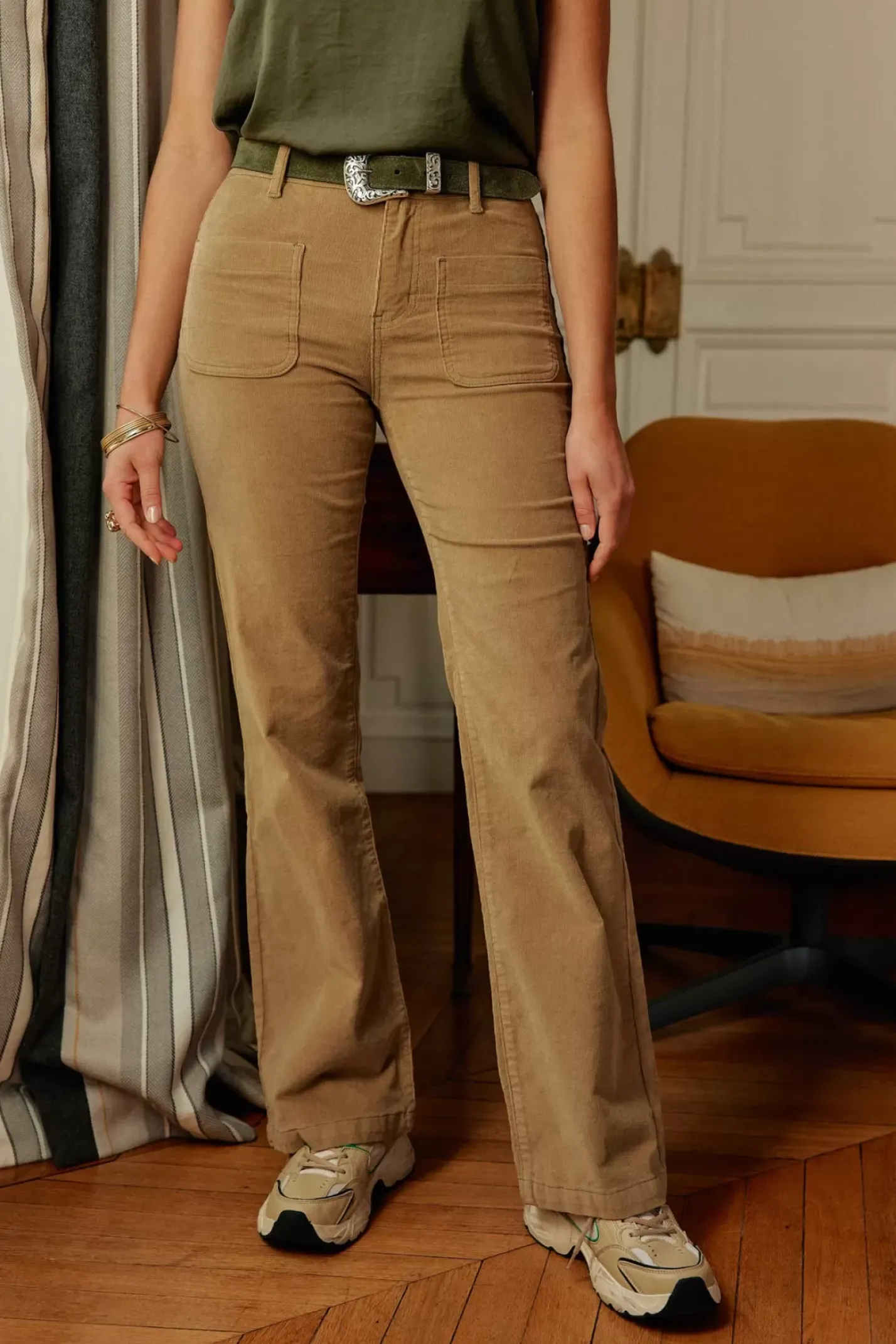 LA PETITE ÉTOILE Accessoires|Ceinture Cassia Kaki