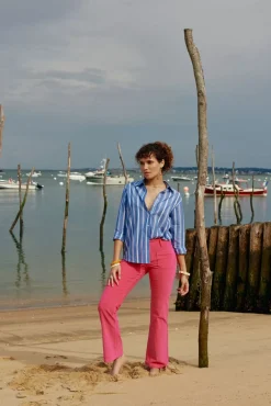 LA PETITE ÉTOILE Blouses & Chemisiers|Chemise Maeve Rayure Bleu