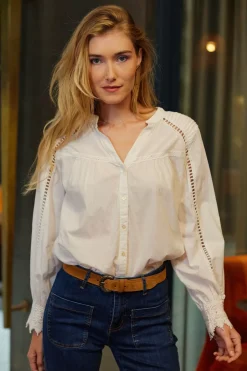 LA PETITE ÉTOILE Blouses & Chemisiers|Chemisier Loan Blanc