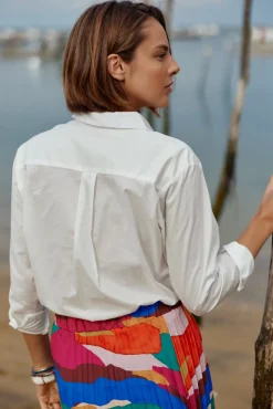 LA PETITE ÉTOILE Blouses & Chemisiers|Chemisier Scarlett Blanc