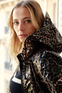 LA PETITE ÉTOILE Manteaux & Vestes|Coupe-Vent Rainy Imprime Leopard