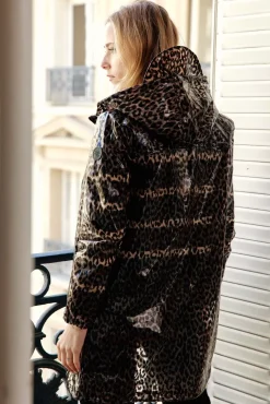 LA PETITE ÉTOILE Manteaux & Vestes|Coupe-Vent Rainy Imprime Leopard