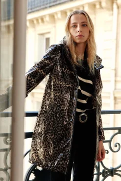 LA PETITE ÉTOILE Manteaux & Vestes|Coupe-Vent Rainy Imprime Leopard
