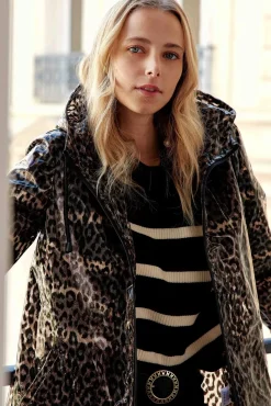 LA PETITE ÉTOILE Manteaux & Vestes|Coupe-Vent Rainy Imprime Leopard
