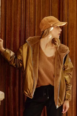 LA PETITE ÉTOILE Manteaux & Vestes|Coupe-Vent Reversible Stalia F Bronze