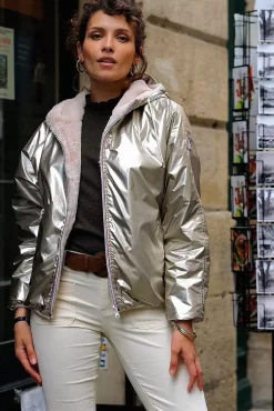 LA PETITE ÉTOILE Manteaux & Vestes|Coupe-Vent Reversible Stalia F Or