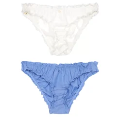 LA PETITE ÉTOILE Les Pyjamas|Culotte Set Enea Ecru/Chambray