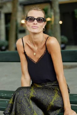 LA PETITE ÉTOILE Tops|Debardeur Anika Noir