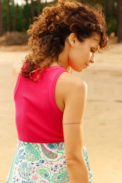 LA PETITE ÉTOILE Tops|Debardeur Juanitta Fushia