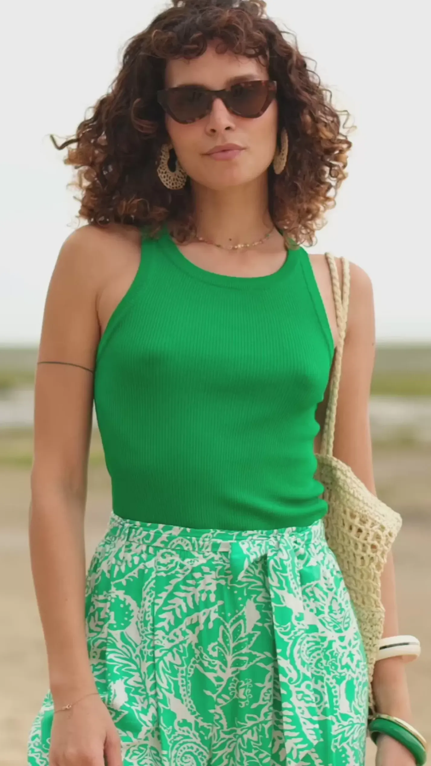 LA PETITE ÉTOILE Tops|Debardeur Juanitta Vert