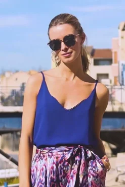 LA PETITE ÉTOILE Tops|Debardeur Lyra Bleu