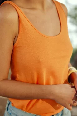LA PETITE ÉTOILE Tops|Debardeur Matilda Orange
