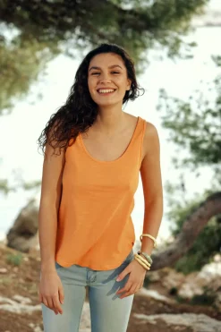 LA PETITE ÉTOILE Tops|Debardeur Matilda Orange