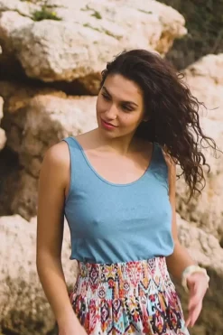 LA PETITE ÉTOILE Tops|Debardeur Matilda Bleu