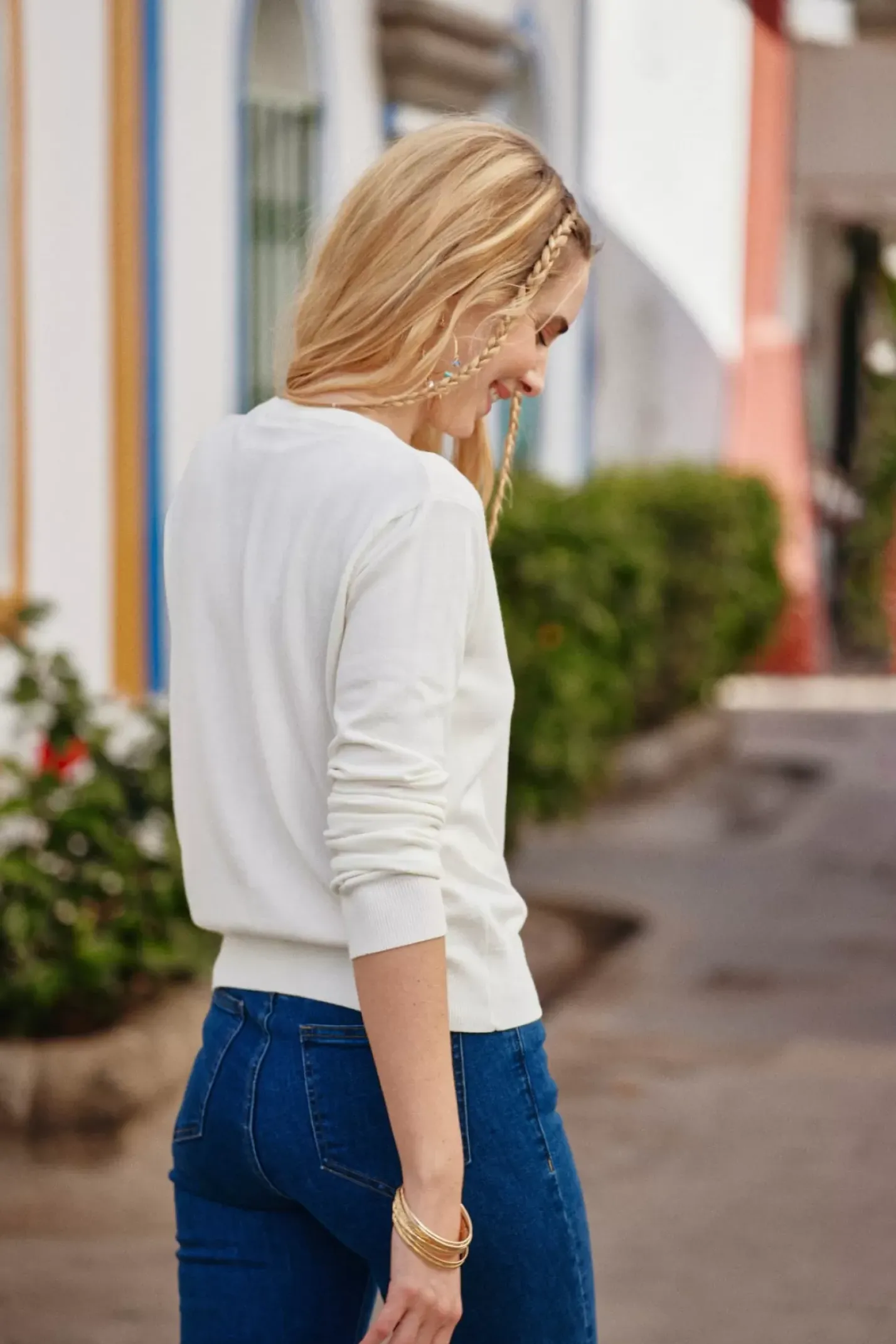 LA PETITE ÉTOILE Mailles|Gilet Elsaa Ecru
