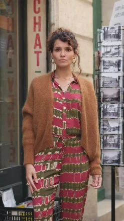 LA PETITE ÉTOILE Mailles|Gilet Monifa Marron