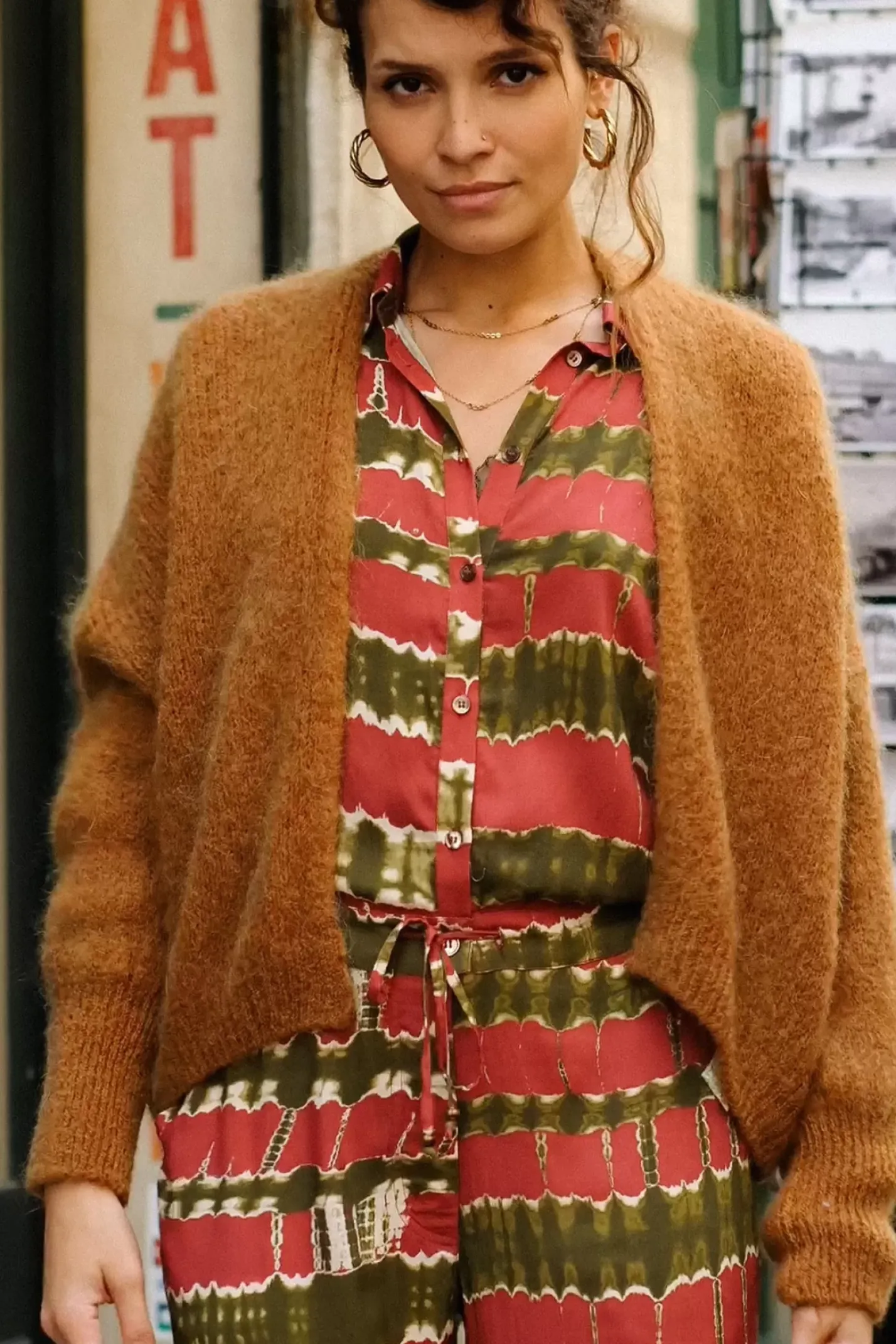 LA PETITE ÉTOILE Mailles|Gilet Monifa Marron