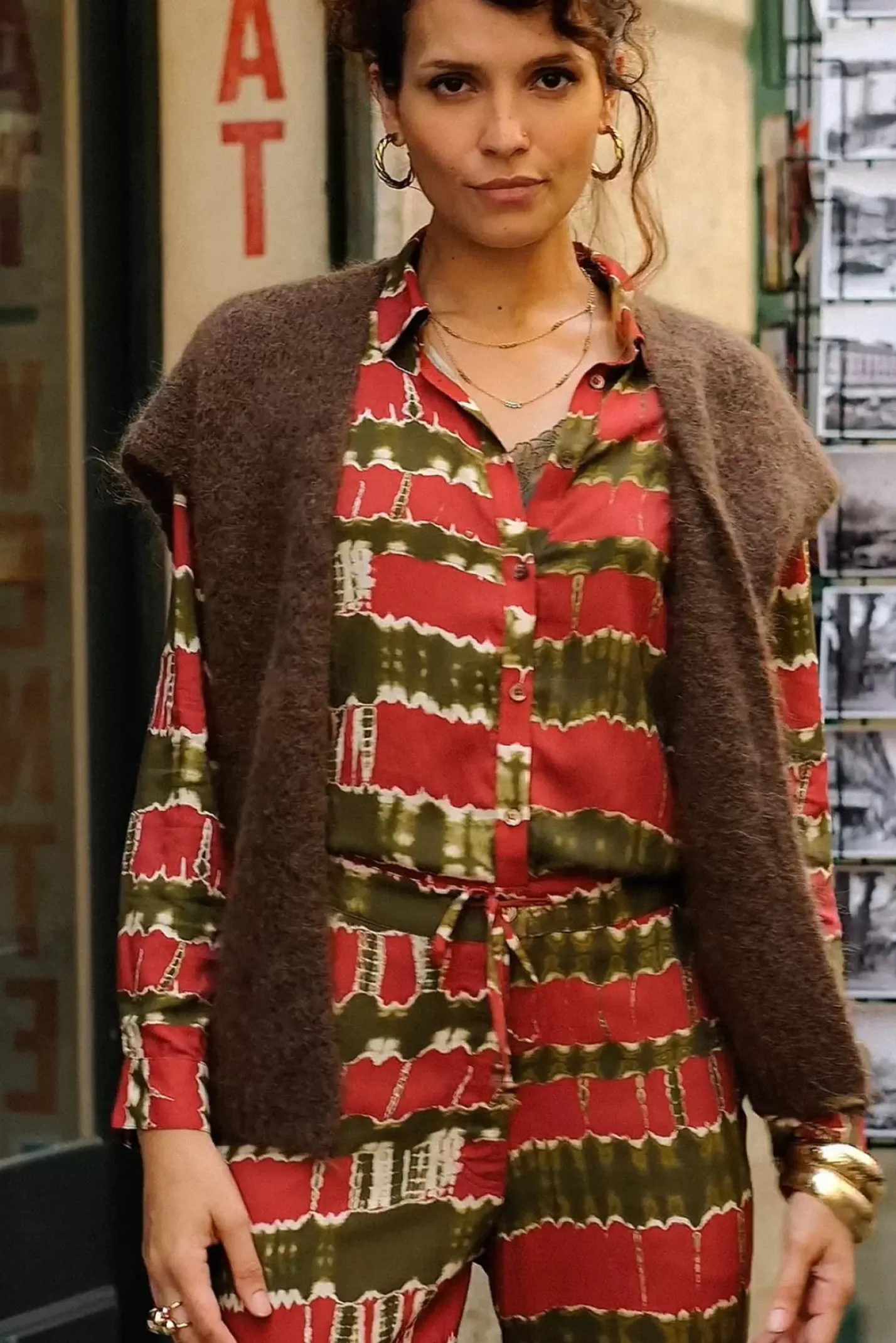 LA PETITE ÉTOILE Mailles|Gilet Sade Marron