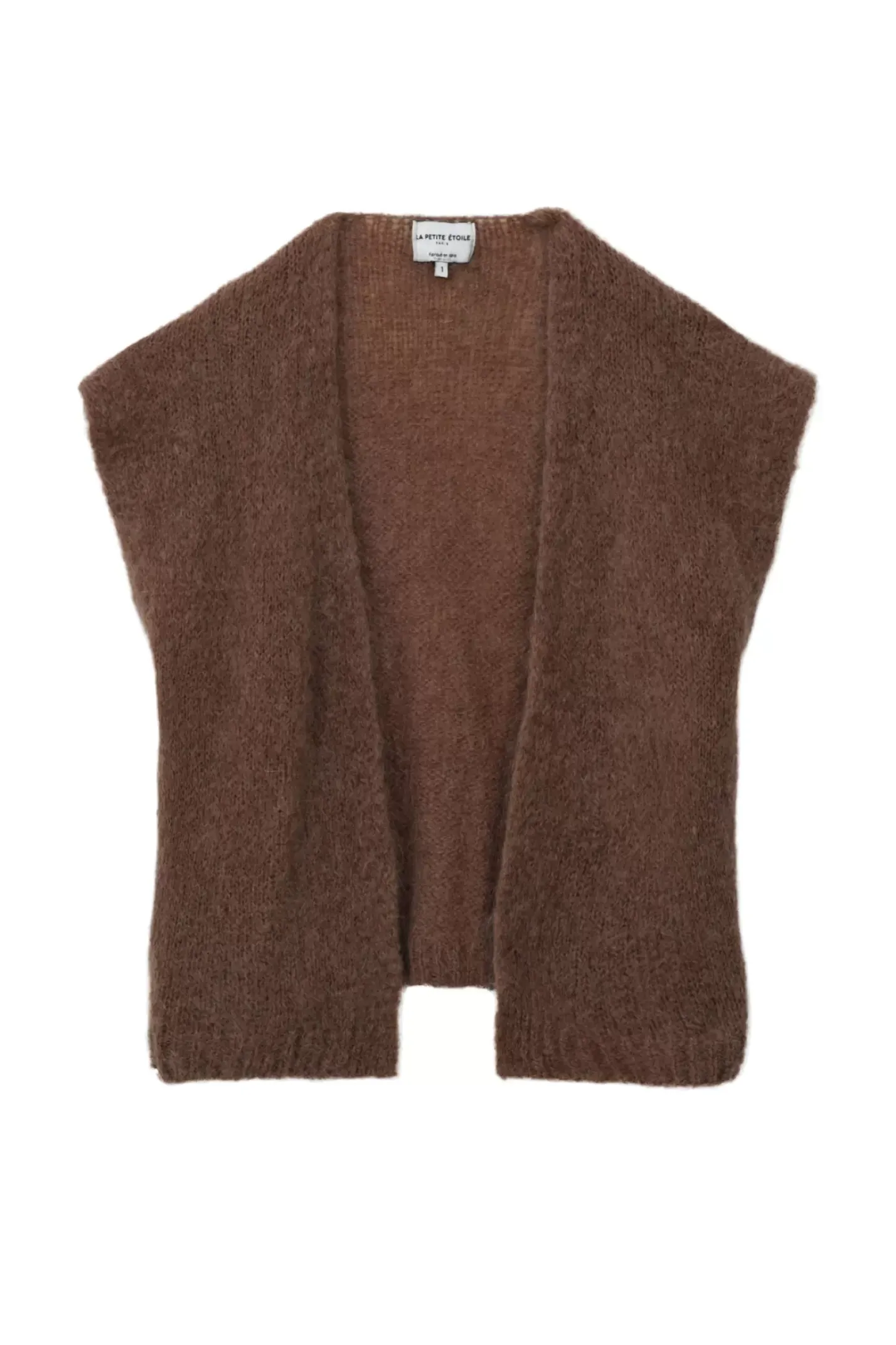 LA PETITE ÉTOILE Mailles|Gilet Sade Marron