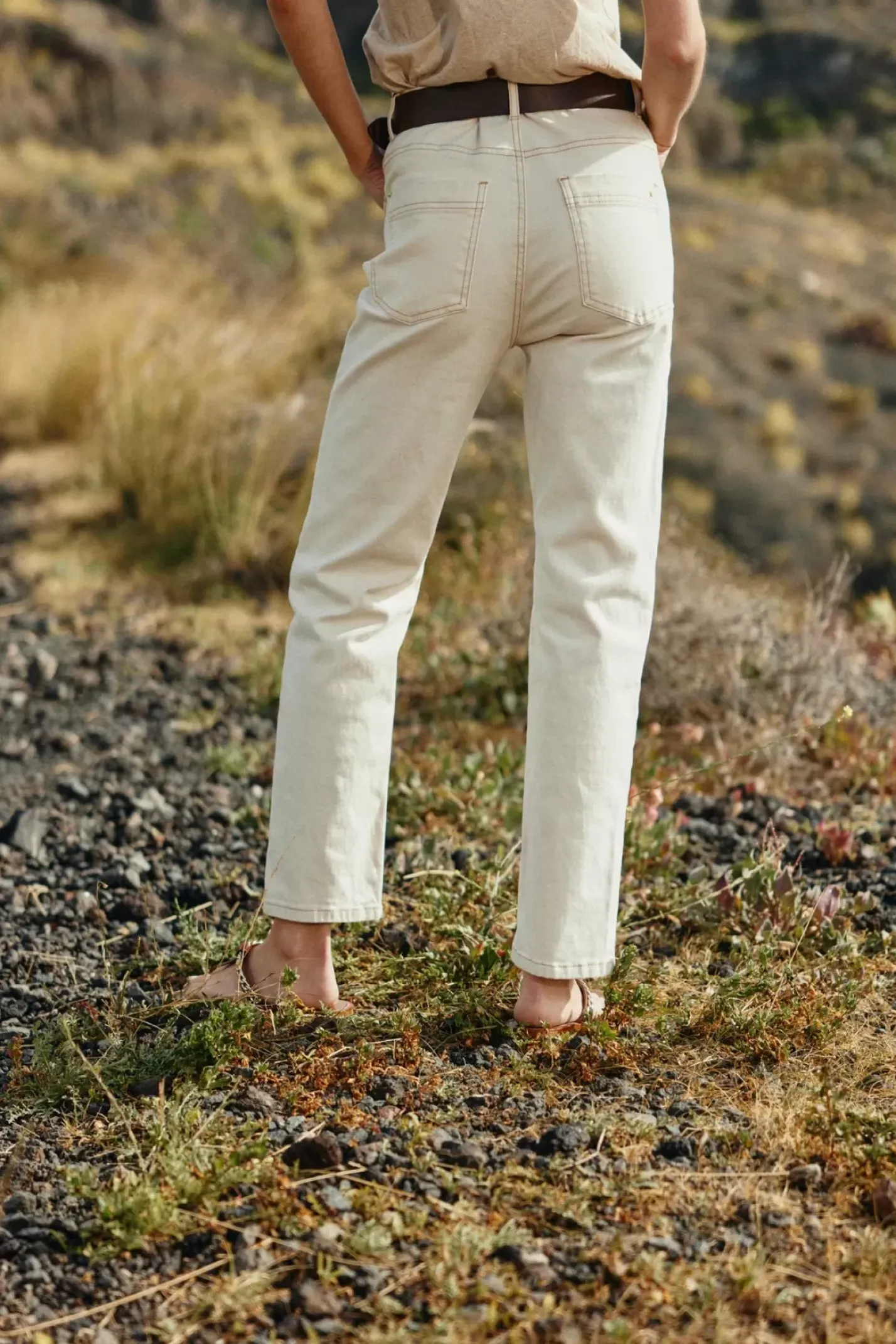 LA PETITE ÉTOILE Pantalons & Jeans|Jean Brieg B Beige