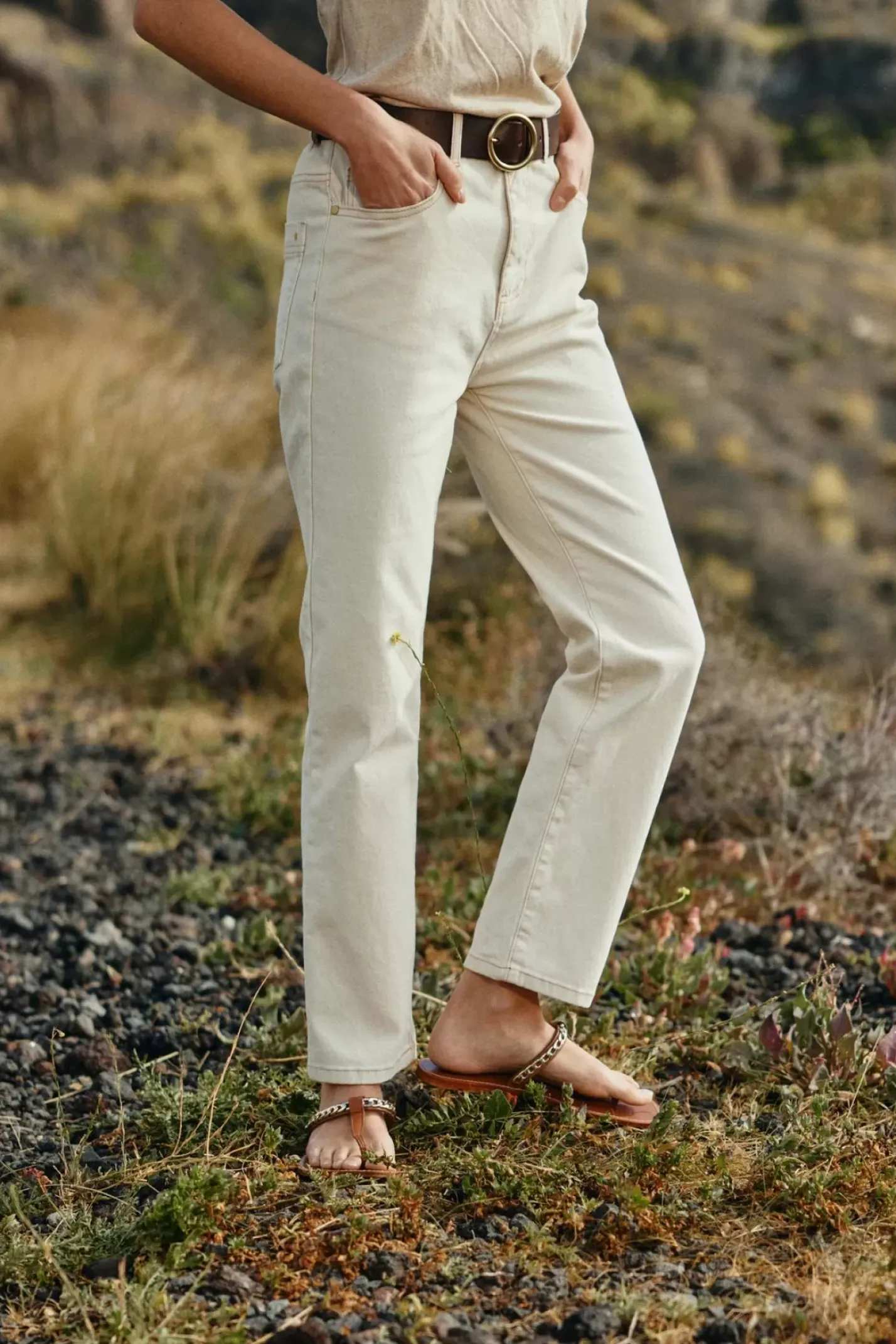LA PETITE ÉTOILE Pantalons & Jeans|Jean Brieg B Beige