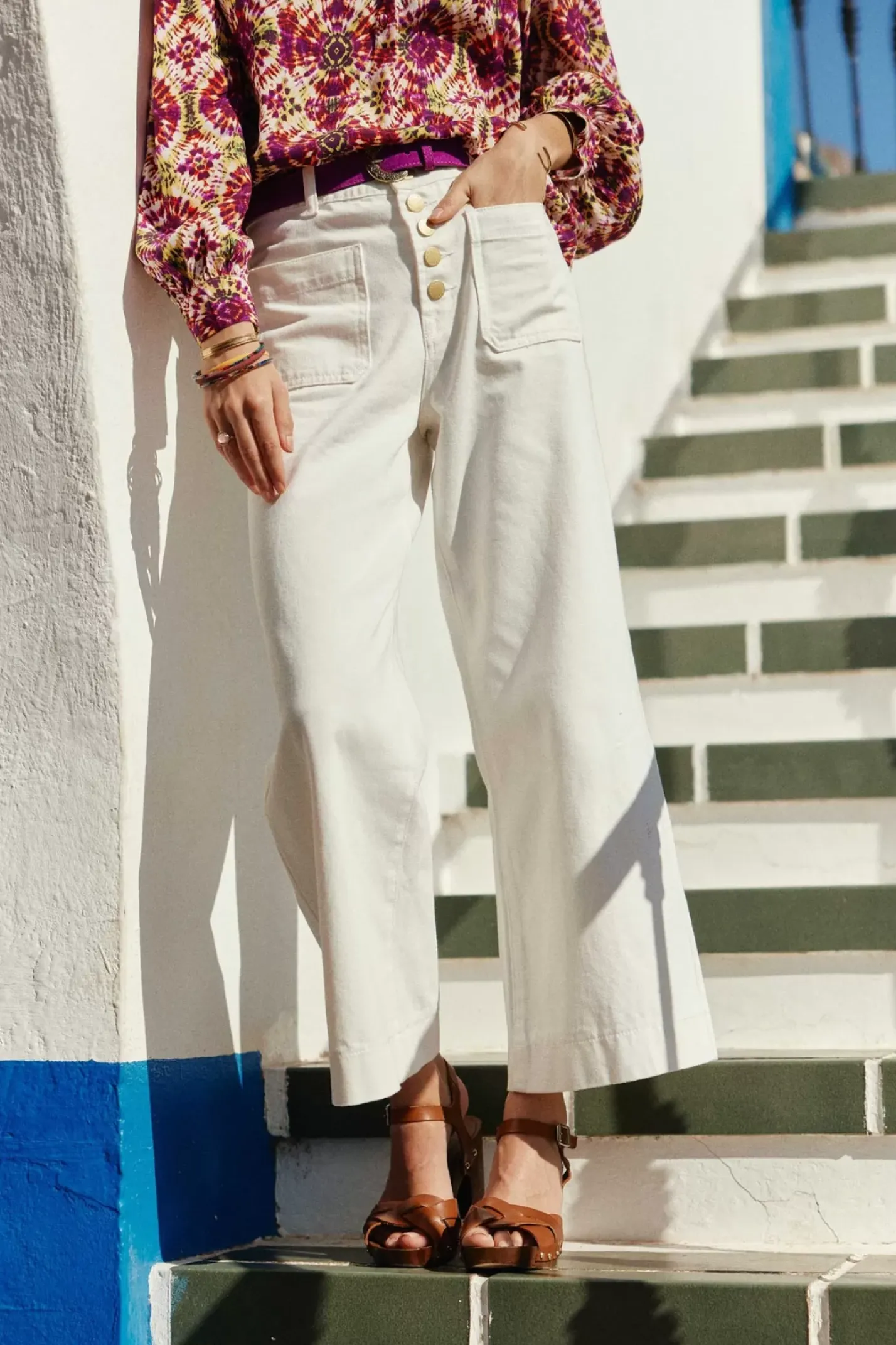LA PETITE ÉTOILE Pantalons & Jeans|Jeans Atlanta T Blanc