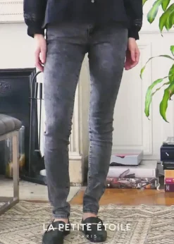 LA PETITE ÉTOILE Pantalons & Jeans|Jeans Maude Gris