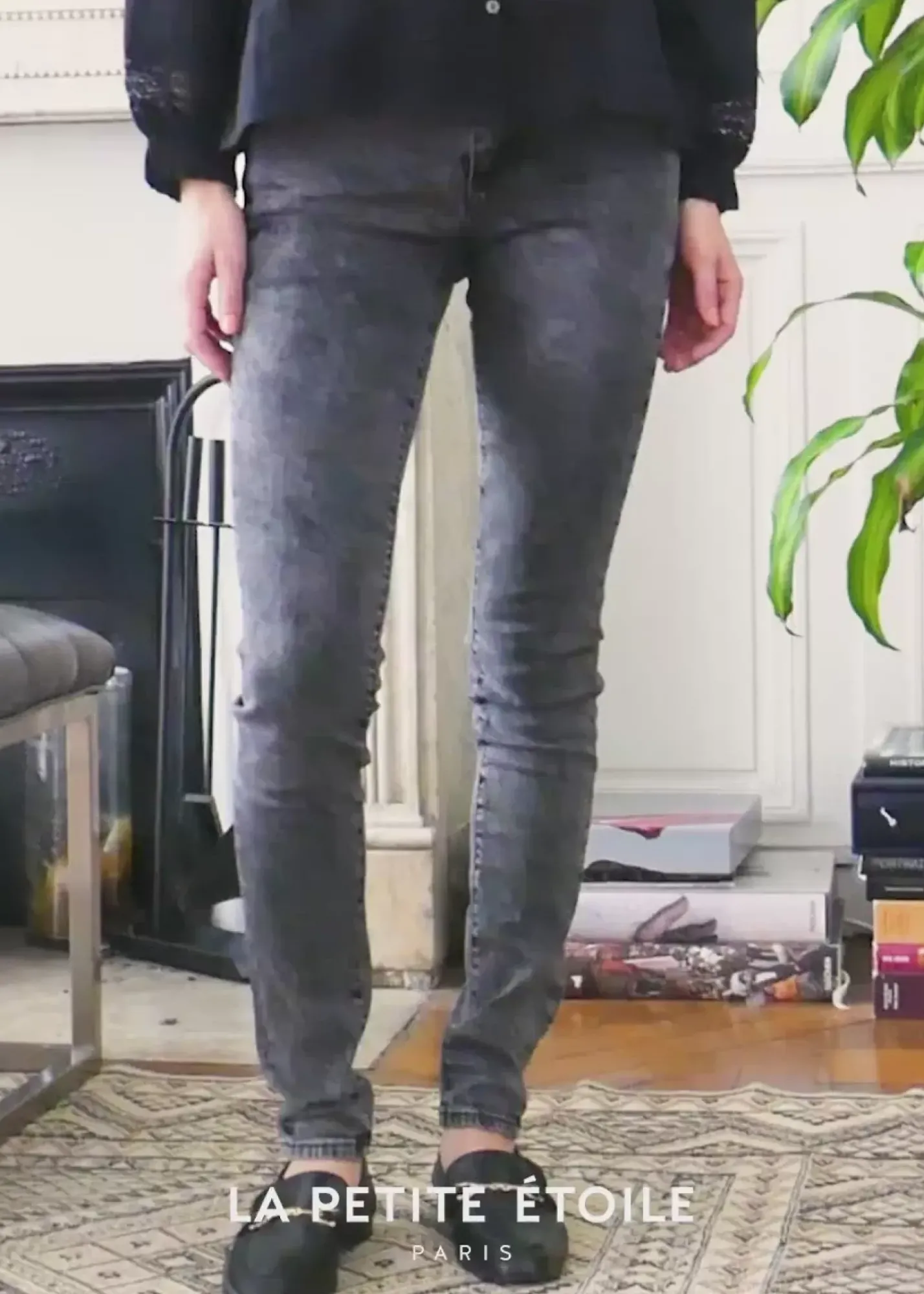 LA PETITE ÉTOILE Pantalons & Jeans|Jeans Maude Gris