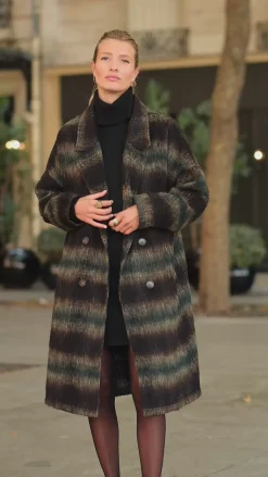 LA PETITE ÉTOILE Manteaux & Vestes|Manteau Orazio Noir/Vert