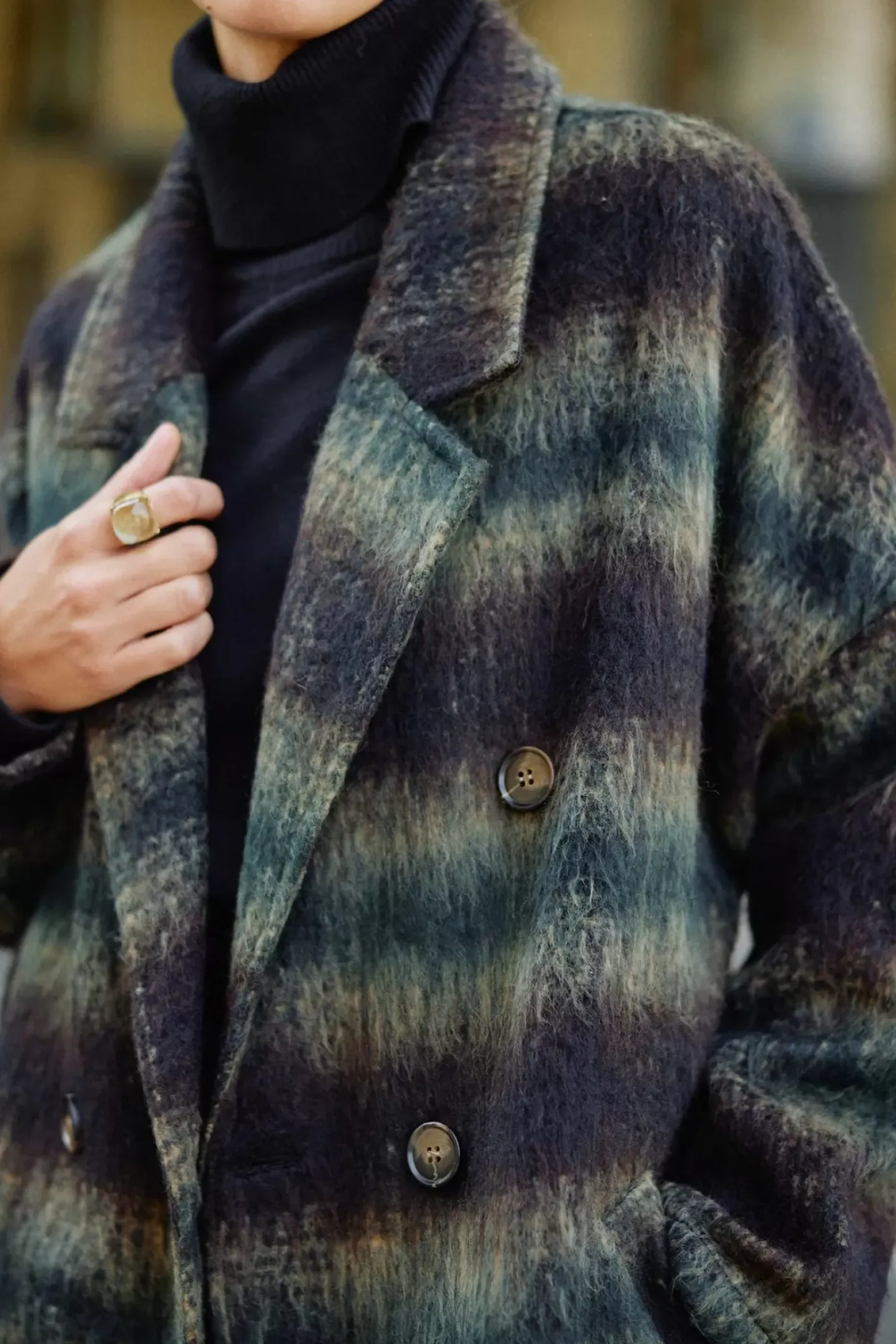 LA PETITE ÉTOILE Manteaux & Vestes|Manteau Orazio Noir/Vert