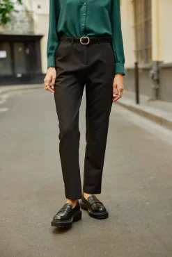 LA PETITE ÉTOILE Pantalons & Jeans|Pantalon Aris Noir