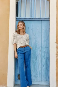 LA PETITE ÉTOILE Pantalons & Jeans|Pantalon Brielle Chambray