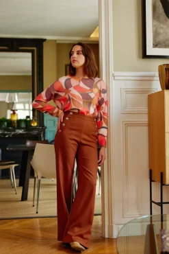 LA PETITE ÉTOILE Pantalons & Jeans|Pantalon Cady Caramel