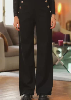 LA PETITE ÉTOILE Pantalons & Jeans|Pantalon Cady Noir