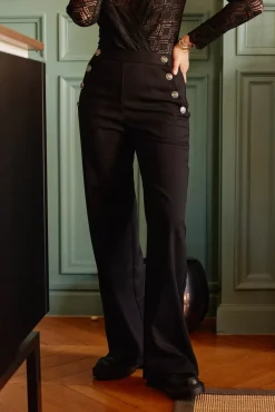 LA PETITE ÉTOILE Pantalons & Jeans|Pantalon Cady Noir