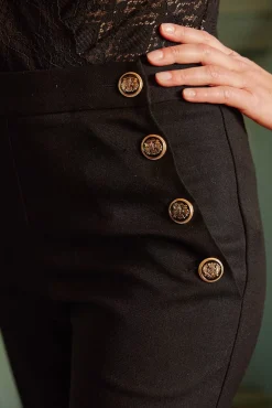 LA PETITE ÉTOILE Pantalons & Jeans|Pantalon Cady Noir