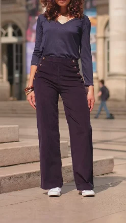 LA PETITE ÉTOILE Pantalons & Jeans|Pantalon Cady V Marine