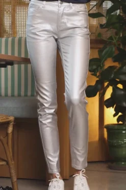 LA PETITE ÉTOILE Pantalons & Jeans|Pantalon Doli Argent