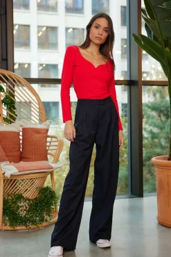 LA PETITE ÉTOILE Pantalons & Jeans|Pantalon Jomana Marine
